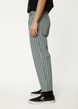 AFENDS Mens Mixed Business - Suit Pant - Black Check - Afends mens mixed business   suit pant   black check