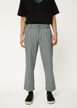 AFENDS Mens Mixed Business - Suit Pant - Black Check - Afends mens mixed business   suit pant   black check