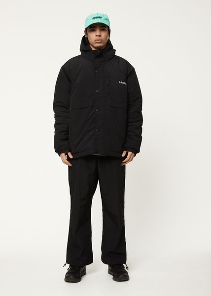 AFENDS Mens Floodlights - Spray Jacket - Black - Afends US.