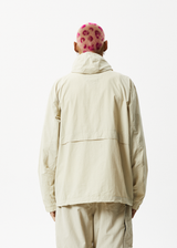 AFENDS Mens Antimatter - Spray Jacket - Cement - Afends mens antimatter   spray jacket   cement 