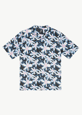 AFENDS Mens Waterfall - Cuban Short Sleeve Shirt - Stone Black - Afends mens waterfall   cuban short sleeve shirt   stone black 