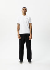 AFENDS Mens Questions - Graphic Retro Tee - White - Afends mens questions   graphic retro tee   white