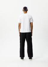 AFENDS Mens Thrown Out - Graphic Retro Tee - White - Afends mens thrown out   graphic retro tee   white