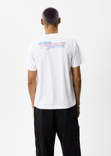 AFENDS Mens Good Times - Graphic Boxy Tee - White - Afends mens good times   graphic boxy tee   white