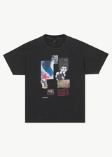 AFENDS Mens Under Pressure - Graphic Boxy Tee - Stone Black - Afends mens under pressure   graphic boxy tee   stone black