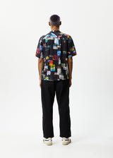 AFENDS Mens Under Pressure - Cuban Shirt - Black - Afends mens under pressure   cuban shirt   black 