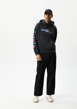 AFENDS Mens Good Times - Logo Hoodie - Stone Black - Afends mens good times   logo hoodie   stone black 