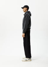 AFENDS Mens Good Times - Logo Hoodie - Stone Black - Afends mens good times   logo hoodie   stone black 