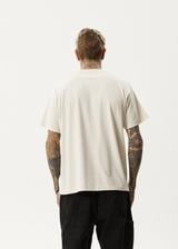 AFENDS Mens Disorder - Boxy Tee - Moonbeam - Afends mens disorder   boxy tee   moonbeam