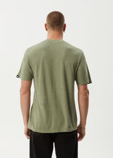 AFENDS Mens Classic - Retro Tee - Oil Green - Afends mens classic   retro tee   oil green