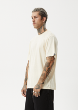 AFENDS Mens Classic - Retro Tee - Sand - Afends mens classic   retro tee   sand