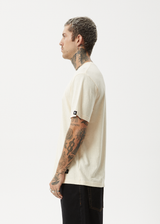 AFENDS Mens Classic - Retro Tee - Sand - Afends mens classic   retro tee   sand