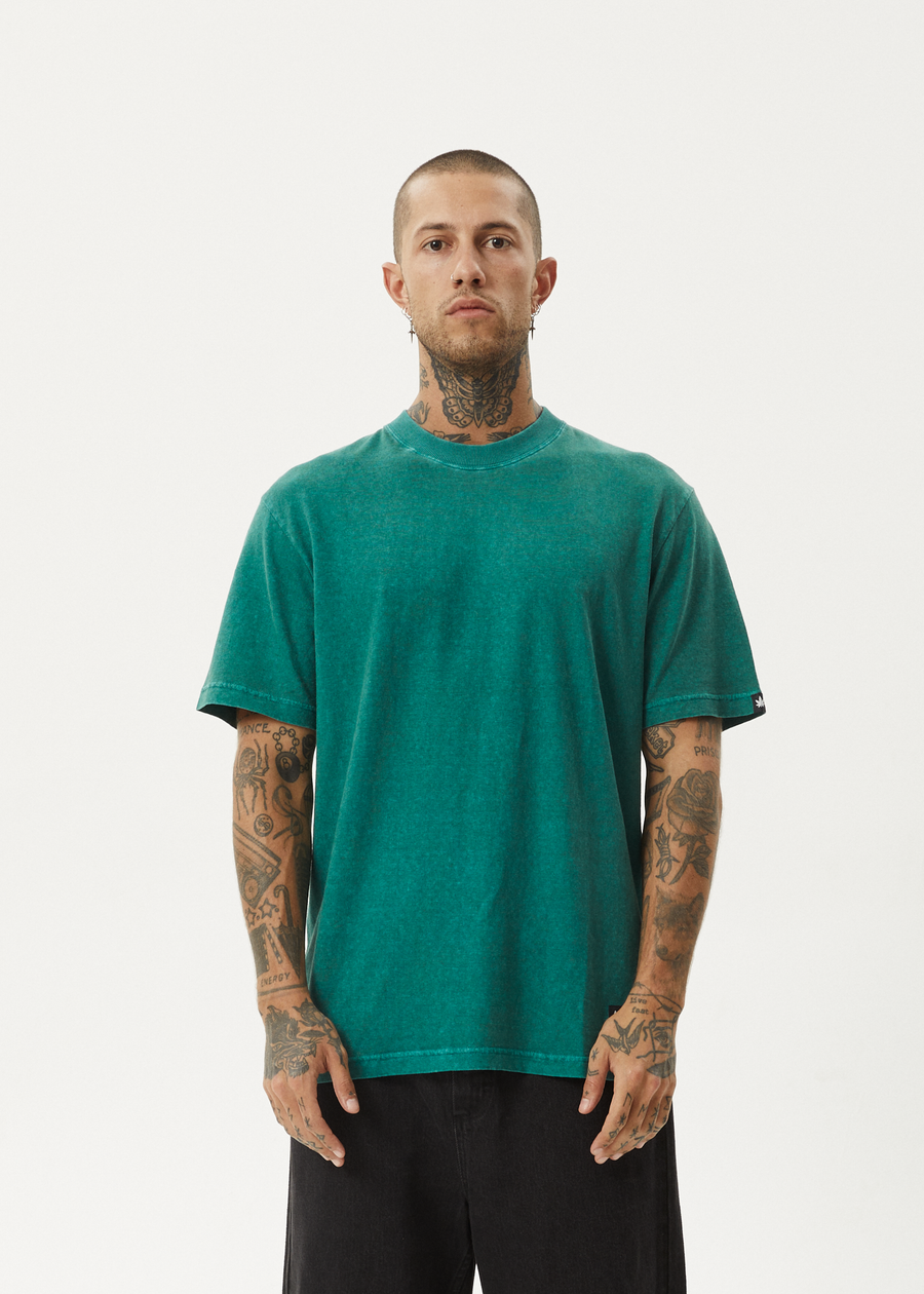 AFENDS Mens Classic - Retro Tee - Washed Pine