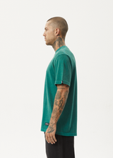 AFENDS Mens Classic - Retro Tee - Washed Pine - Afends mens classic   retro tee   washed pine