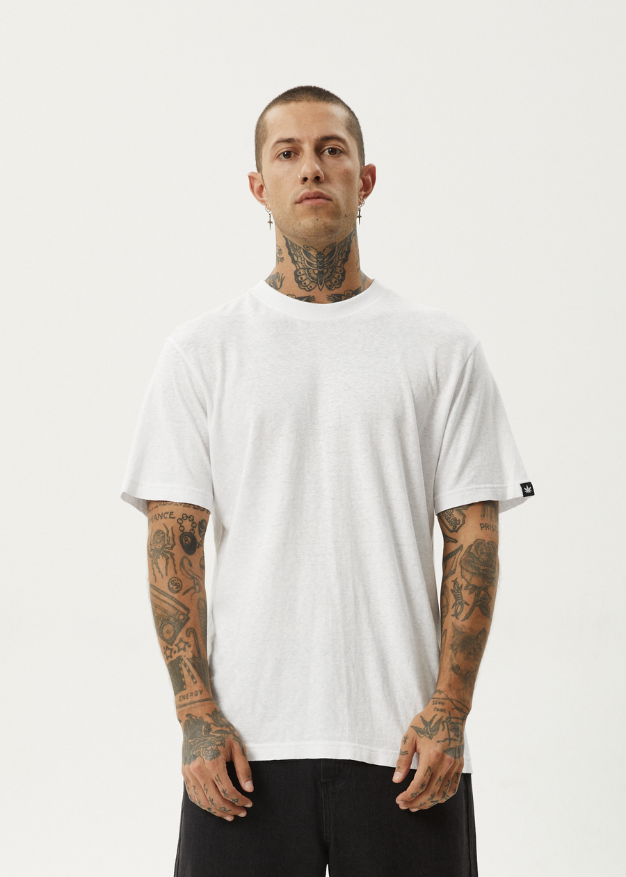 AFENDS Mens Classic - Retro Tee - White