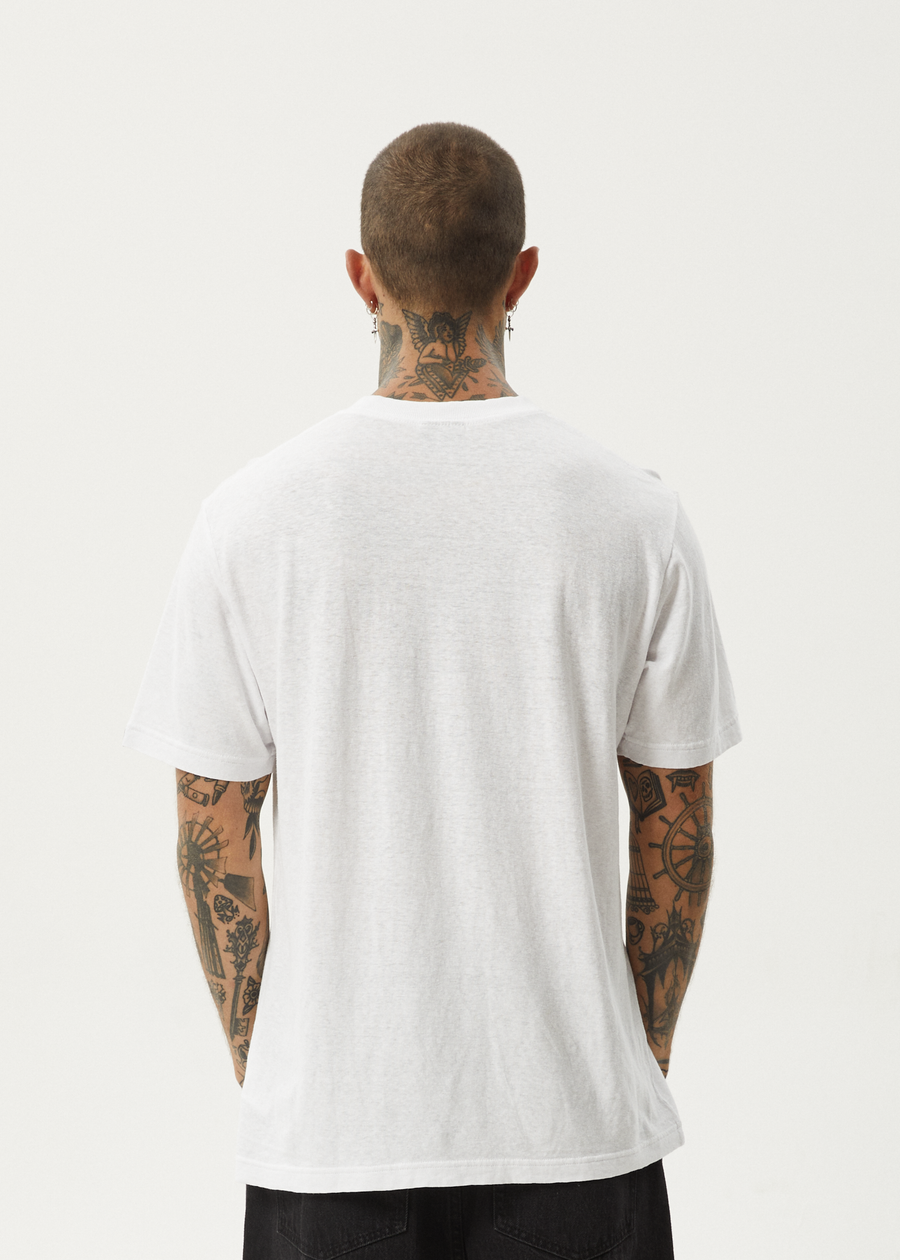 AFENDS Mens Classic - Retro Tee - White