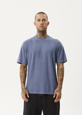 AFENDS Mens Classic - Retro Tee - Washed Marlin - Afends mens classic   retro tee   washed marlin