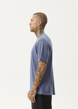 AFENDS Mens Classic - Retro Tee - Washed Marlin - Afends mens classic   retro tee   washed marlin