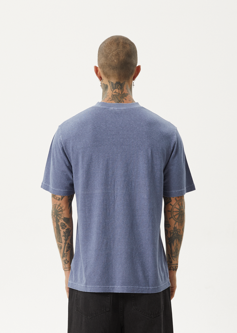 AFENDS Mens Classic - Retro Tee - Washed Marlin
