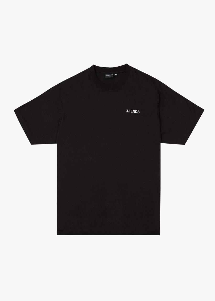 AFENDS Mens Staple - Boxy Tee - Black