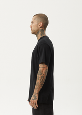 AFENDS Mens Staple - Boxy Tee - Black - Afends mens staple   boxy tee   black