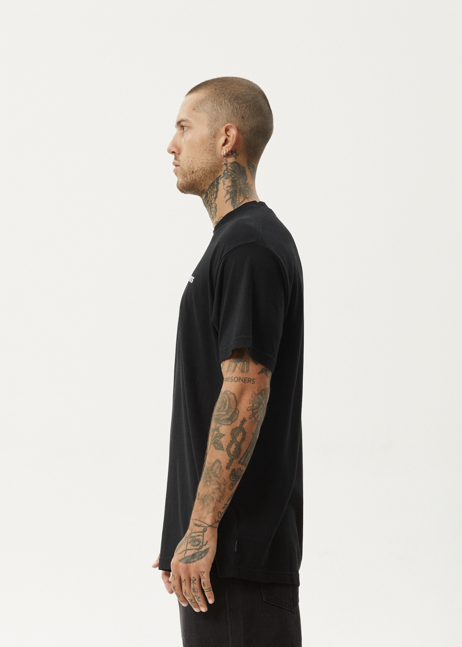 AFENDS Mens Staple - Boxy Tee - Black