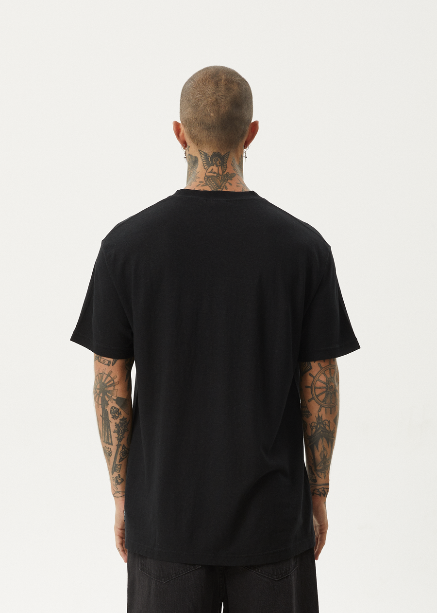 AFENDS Mens Staple - Boxy Tee - Black