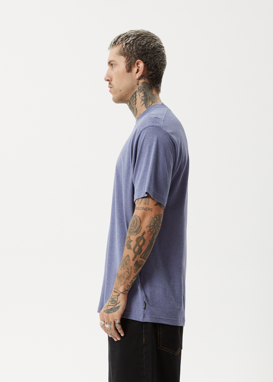 AFENDS Mens Staple - Boxy Tee - Washed Marlin