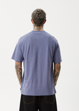 AFENDS Mens Staple - Boxy Tee - Washed Marlin - Afends mens staple   boxy tee   washed marlin