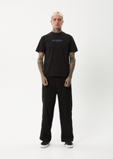AFENDS Mens Thrown Out - Retro Tee - Black - Afends mens thrown out   retro tee   black