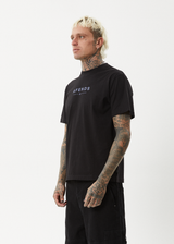 AFENDS Mens Thrown Out - Retro Tee - Black - Afends mens thrown out   retro tee   black