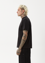 AFENDS Mens Thrown Out - Retro Tee - Black - Afends mens thrown out   retro tee   black
