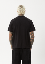 AFENDS Mens Thrown Out - Retro Tee - Black - Afends mens thrown out   retro tee   black