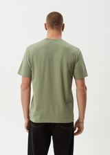 AFENDS Mens Thrown Out - Retro Tee - Oil Green - Afends mens thrown out   retro tee   oil green