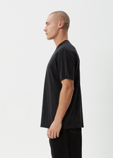 AFENDS Mens Thrown Out - Retro Tee - Stone Black - Afends mens thrown out   retro tee   stone black
