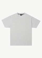 AFENDS Mens Foundation - Boxy Tee - Shadow Grey Marle - Afends mens foundation   boxy tee   shadow grey marle