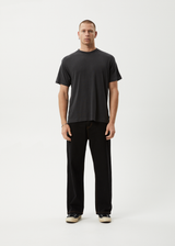 AFENDS Mens Foundation - Boxy Tee - Stone Black - Afends mens foundation   boxy tee   stone black