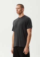 AFENDS Mens Foundation - Boxy Tee - Stone Black - Afends mens foundation   boxy tee   stone black