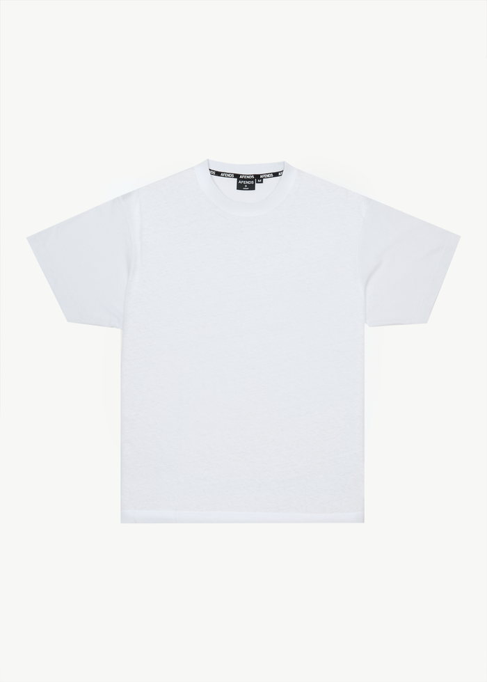 AFENDS Mens Foundation - Boxy Tee - White