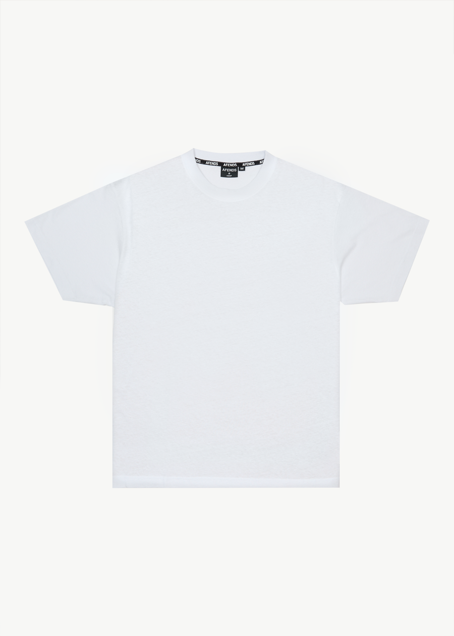 AFENDS Mens Foundation - Boxy Tee - White