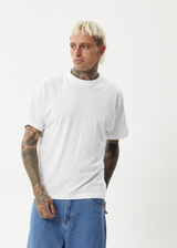 AFENDS Mens Foundation - Boxy Tee - White - Afends mens foundation   boxy tee   white