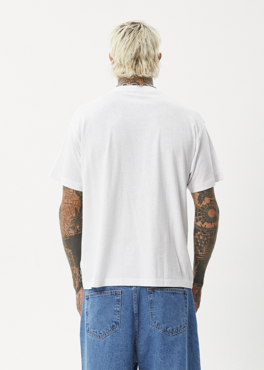 AFENDS Mens Foundation - Boxy Tee - White
