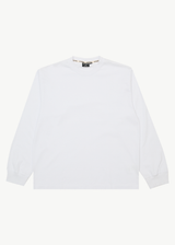 AFENDS Mens Genesis - Boxy Long Sleeve Tee - White - Afends mens genesis   boxy long sleeve tee   white