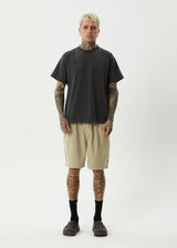 AFENDS Mens Ninety Eights - Oversized Short 20