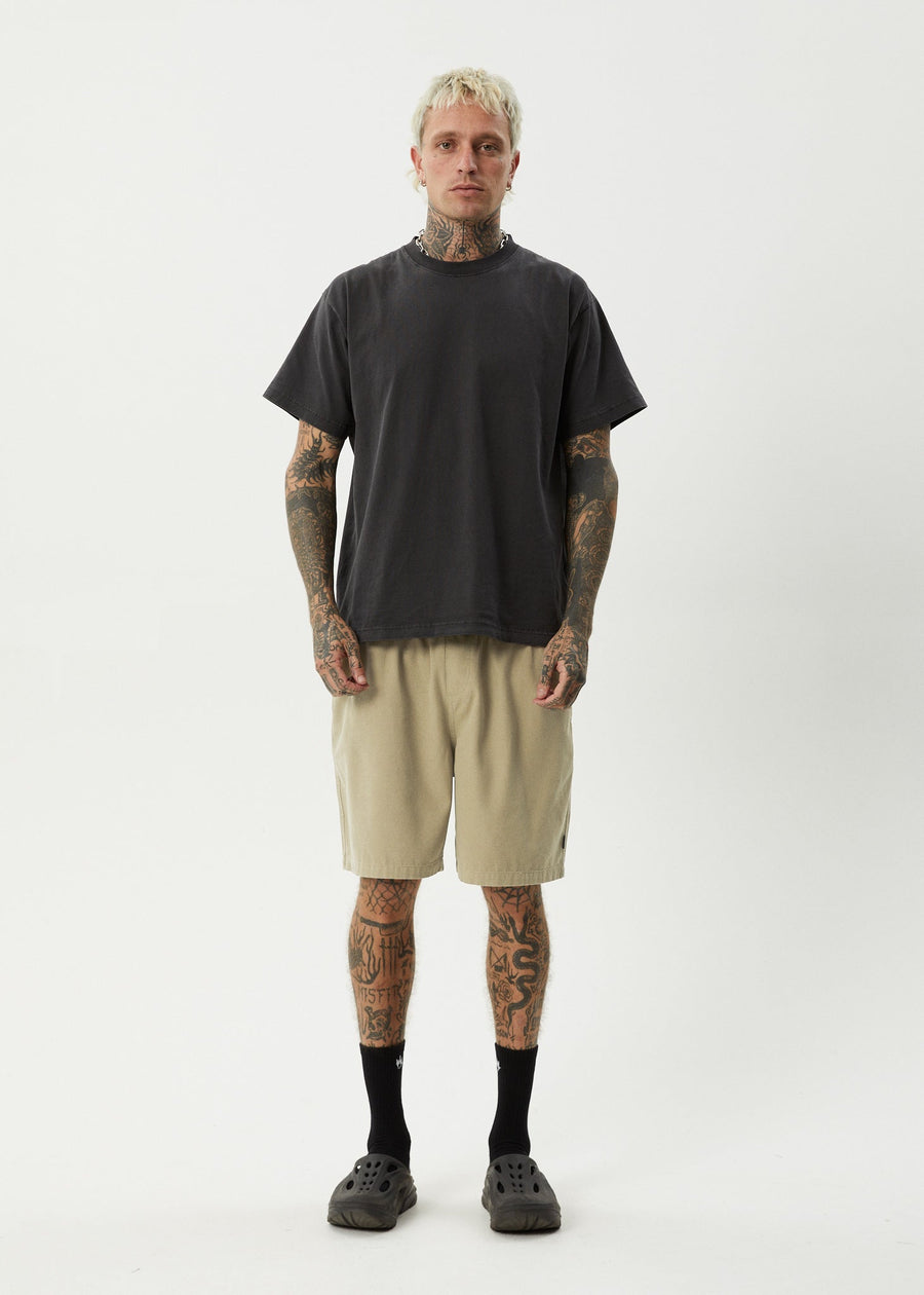 AFENDS Mens Ninety Eights - Oversized Short 20" - Boa