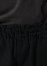 AFENDS Mens Ninety Eights - Elastic Waist Pant - Black - Afends mens ninety eights   elastic waist pant   black