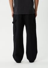 AFENDS Mens Richmond - Canvas Workwear Pant - Black - Afends mens richmond   canvas workwear pant   black