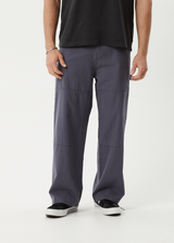 AFENDS Mens Richmond - Canvas Workwear Pant - Marlin - Afends mens richmond   canvas workwear pant   marlin