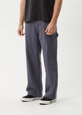 AFENDS Mens Richmond - Canvas Workwear Pant - Marlin - Afends mens richmond   canvas workwear pant   marlin