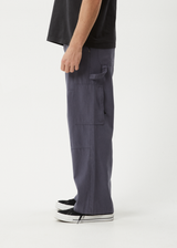 AFENDS Mens Richmond - Canvas Workwear Pant - Marlin - Afends mens richmond   canvas workwear pant   marlin